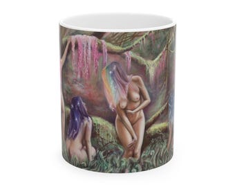 Kopie der künstlerischen Keramiktasse - Natur inspiriertes Design, perfektes Geschenk für Kunstliebhaber, Wohnkultur, Kaffee-Enthusiasten, umweltfreundlich