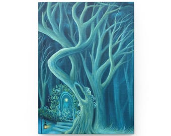 Mystischer Wald Notizbuch | Traum Journal, Notizbuch, Geschenk für Schriftsteller, Naturliebhaber Journal, Fantasy Decor