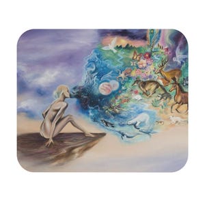 Dreamscape Mouse Pad, Artistic Mouse Pad, Colorful Computer Mat, Abstract Desk Accessory, Gifts for Nature Lovers, Office Decor