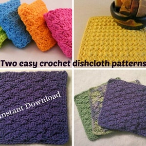 Easy Crochet Dishcloth Pattern, Easy Crochet Pattern, Simple Crochet Dishcloth Pattern, Simple Crochet Pattern, Beginner Crochet Pattern