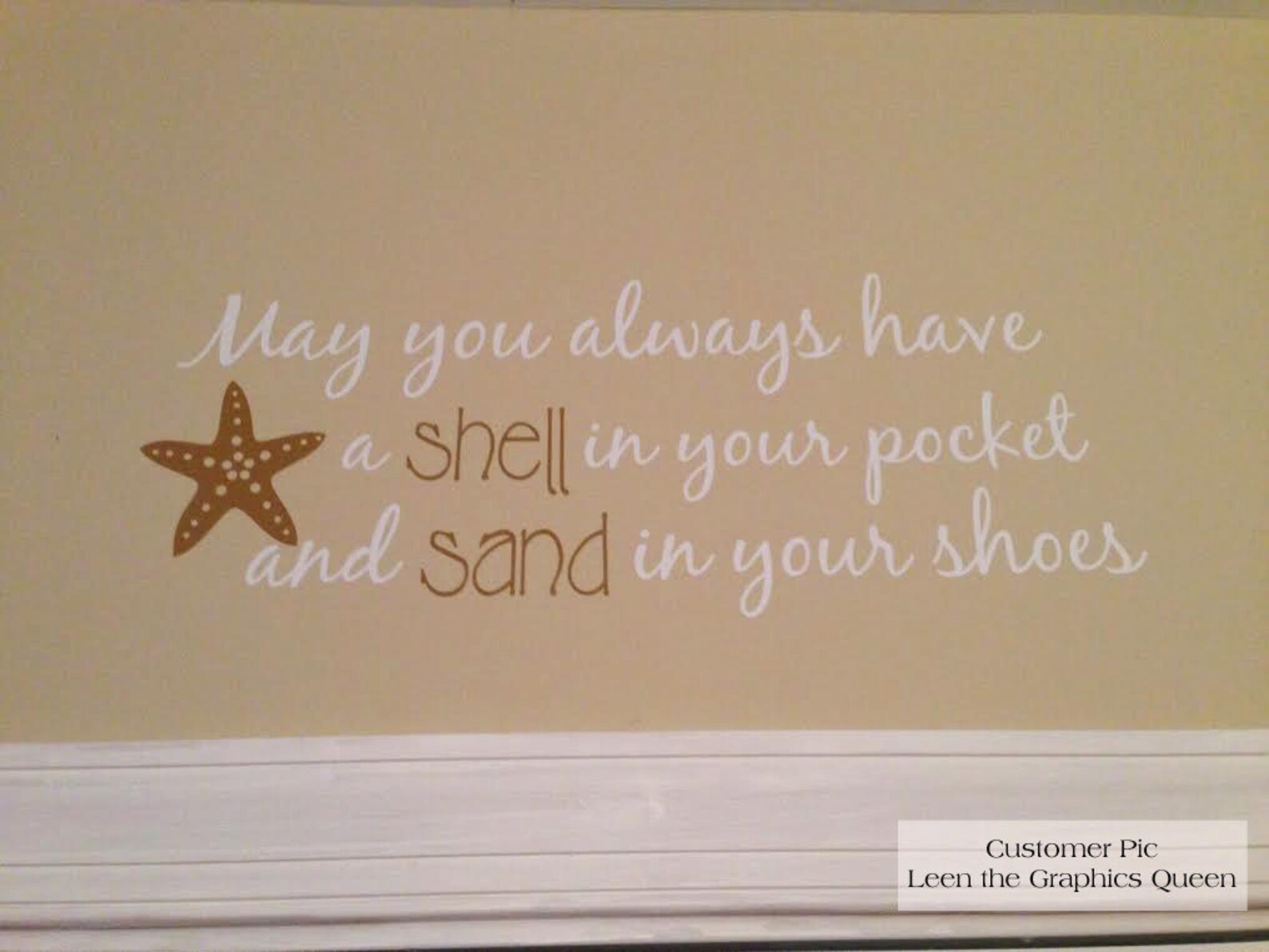 Beach Saying Wall Decal May you always have Shell in your Etsy