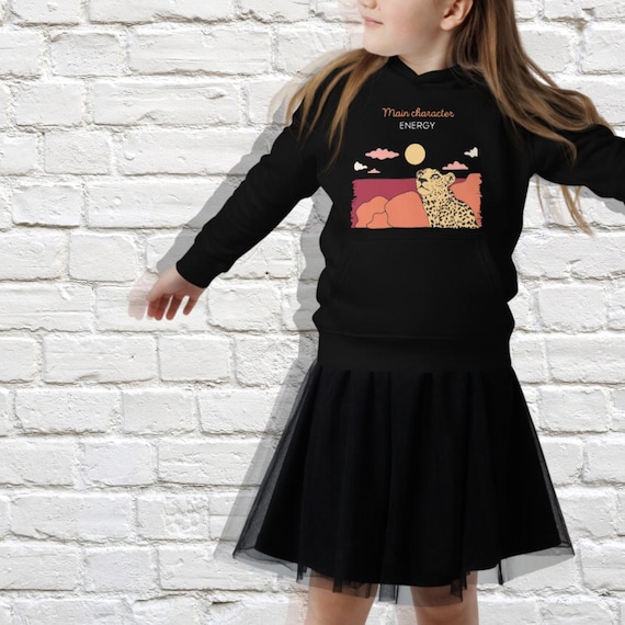 Z Génération Z Vetements Enfants Sweat à Capuche Léopard Pour