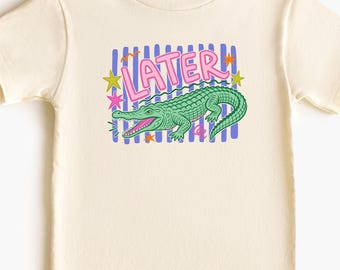 Later Gator Kids T-Shirt, Funny Alligator Youth Tee, Crocodile Toddler Shirt