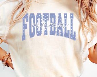 Football Mama Comfort Colors® T-Shirt, Game Day Mom Polka Dot Sweatshirt