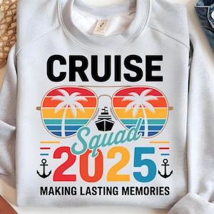 Cruise Squad 2025 Trip PNG, Making Memories Together T-Shirt, Family Cruise Sublimation, Family Matching Vacation DTF, Summer Ocean Trip