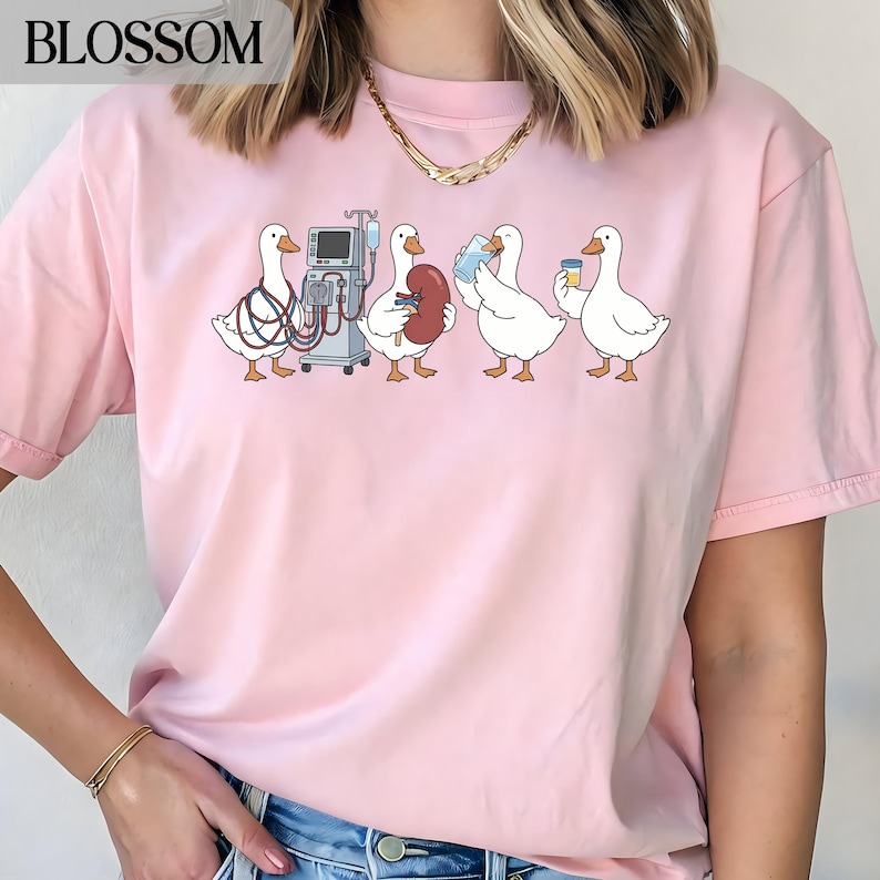 Cute Medical Geese Shirt, Funny Doctor Nurse Gift, Graphic Animal Tee, Perfect Medical Professional Present, Unique Design Top