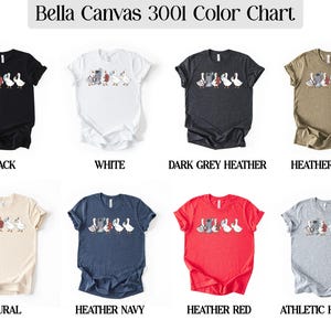 Bella Canvas 3001 unisex t-shirt, gooses graphic tee, funny animal shirts, gifts for bird lovers, casual tops for men and women