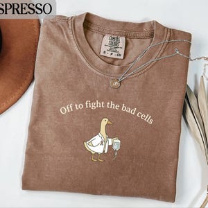 Comfort Colors® Cancer Awareness T-Shirt, Oncology Chemo Support Goose Sweatshirt