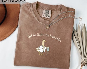 Comfort Colors® Cancer Awareness T-Shirt, Oncology Chemo Support Goose Sweatshirt