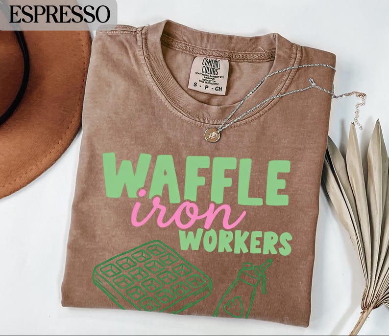 Waffle Iron Workers Shirt, Funny Graphic Tee, Breakfast Lovers Gift, Comfort Colors, Waffle Lover Shirt, Unisex Casual Tee