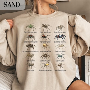 Spiders Sweatshirt, Unique Spider Lover Gift, Funny Arachnid Shirt, Nature-Inspired Hoodie, Cute Insect Print, Unisex Cozy Pullover