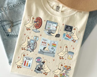 Nephrology Goose Comfort Colors® T-Shirt, Renal Nurse Sweatshirt, Kidney Doctor