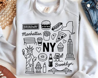Camiseta de viaje a Nueva York PNG, diseño de sublimación de camiseta de Nueva York, archivo de descarga digital retro de la Gran Manzana de la ciudad de Nueva York para Cricut, Silhouette
