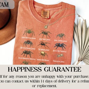 Spider Chart Tee, Funny Spider Shirt, Nature Lover Gift, Spider Lover Tee, Insect Humor Shirt, Arachnid T-Shirt, Unisex Graphic Tee