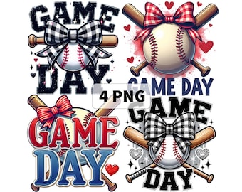 Baseball Game Day PNG, Coquette Girly Baseball Glitter Png, Baseball Mama Png, Baseball Mom Png, Game Day, Sport Png