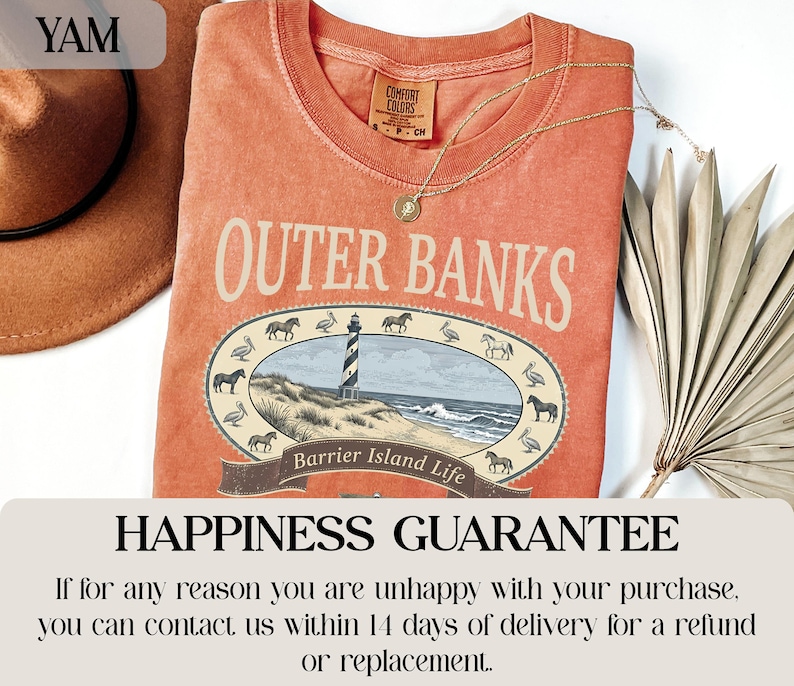 Outer Banks t-shirt, vintage style tee, Outer Banks graphic shirt, coastal life shirt, beach vacation clothing, lighthouse shirt