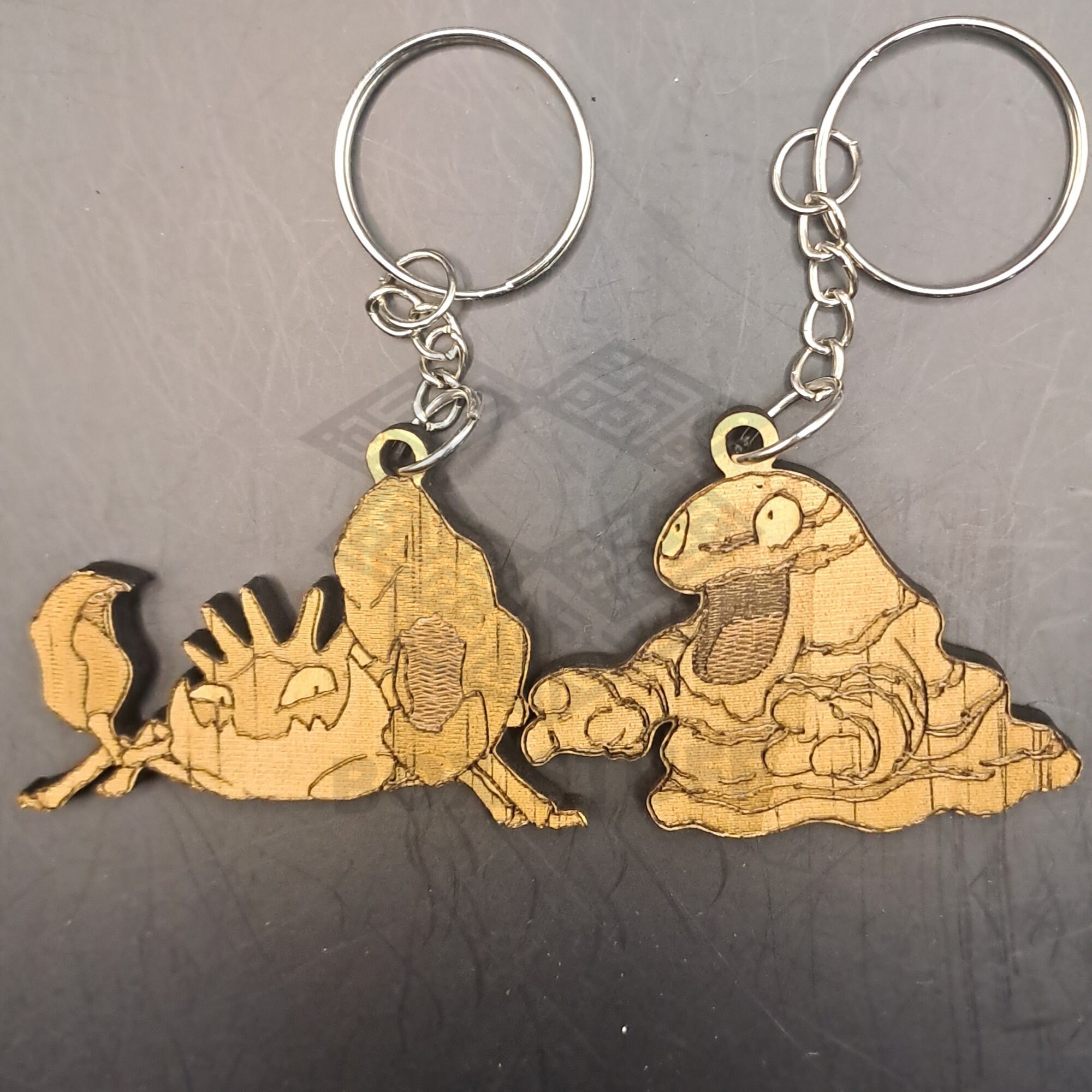 2/10 ポケモン木製キーホルダーセット - 16 レーザーカットデザイン