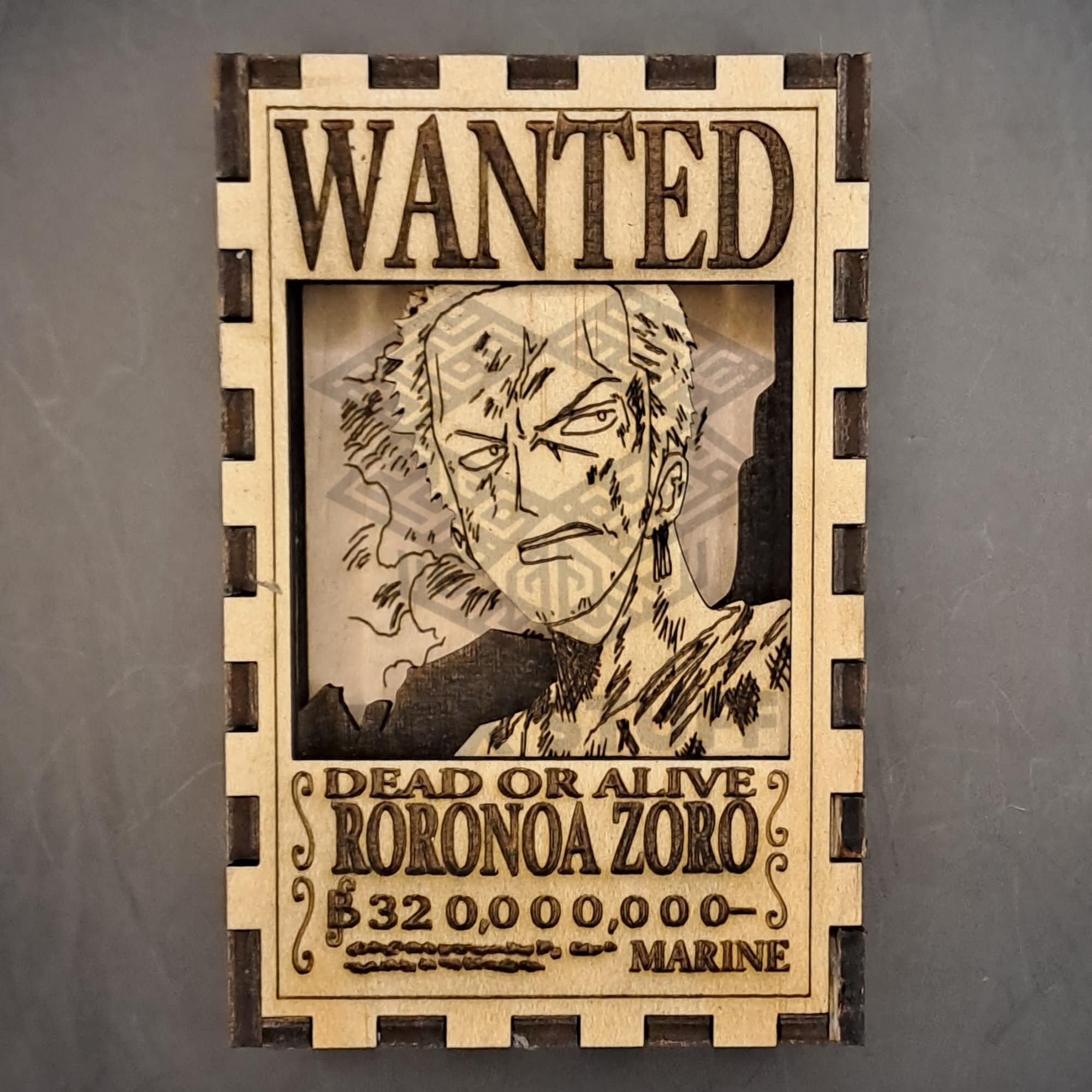 Pirates Wanted Poster 3D Laser Cut File - 129 X 84 Cm - Digital