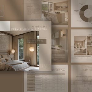 Creative Interior Design Canva Template for Projects with Mood Boards and Concepts_BAI image 9