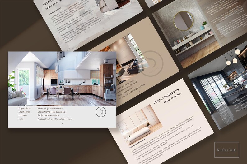 Interior Design Company Profile Canva Presentation Template Services ...