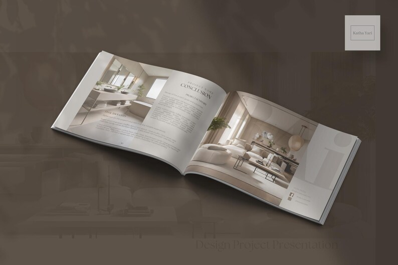 Creative Interior Design Canva Template for Projects with Mood Boards and Concepts_BAI image 6
