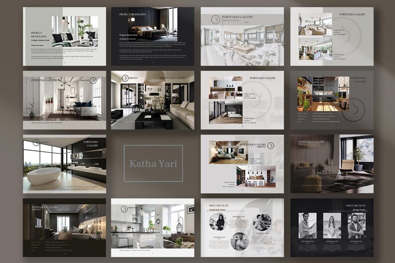 Interior Design Company Profile Canva Presentation Template Services ...