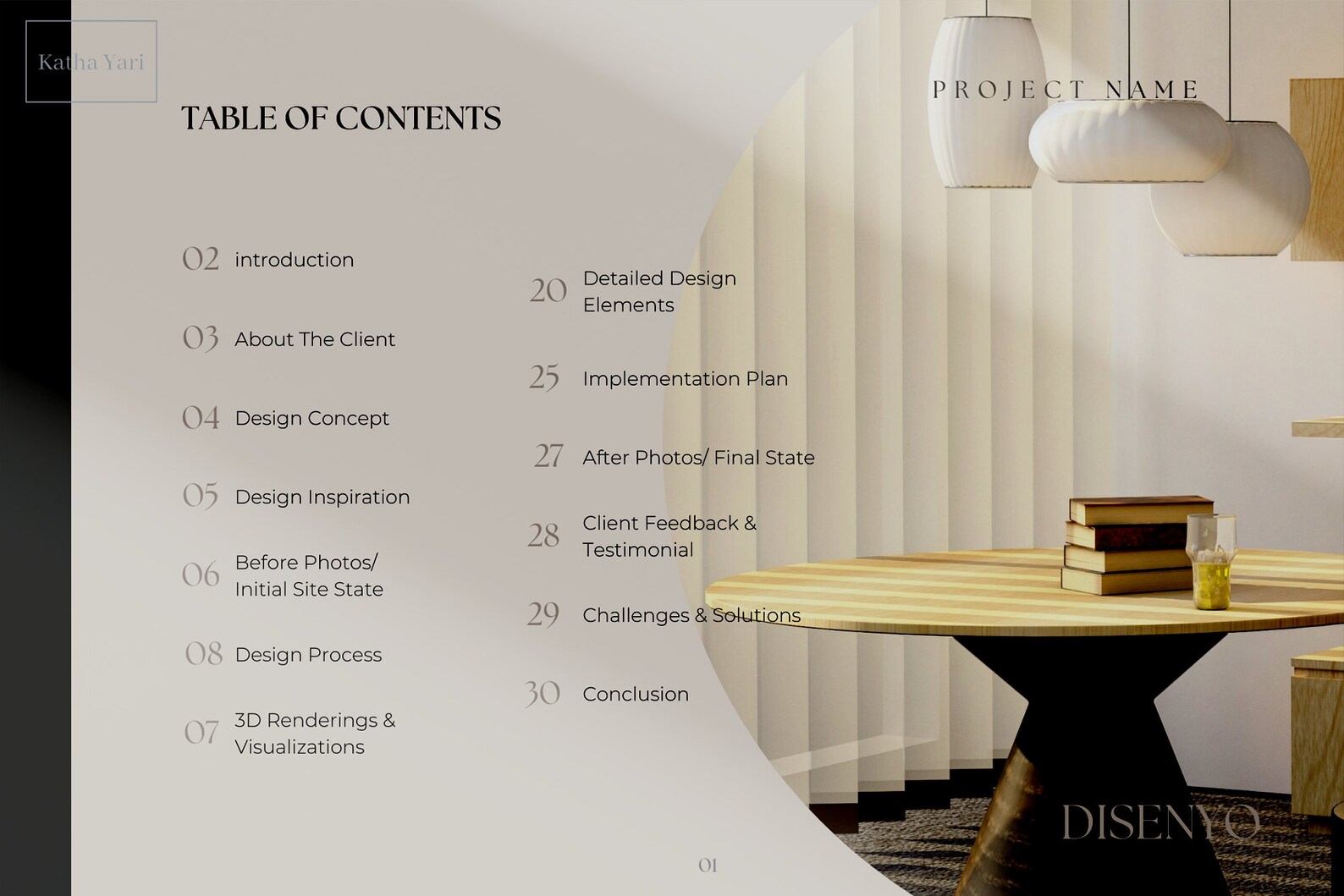 Editable Interior Design Canva Template for Corporate and Creative ...