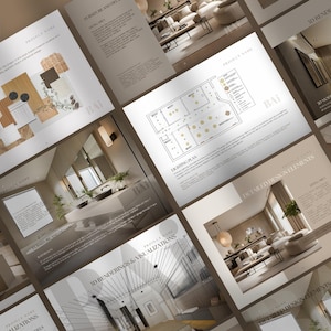 Creative Interior Design Canva Template for Projects with Mood Boards and Concepts_BAI image 3
