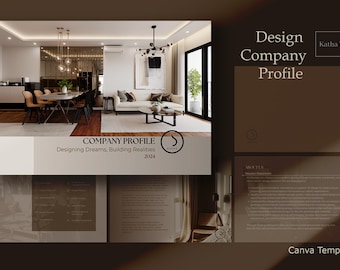 Interior Design Company Profile Canva Presentation Template Services Portfolio_DIYO