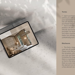 Creative Interior Design Canva Template for Projects with Mood Boards and Concepts_BAI image 8