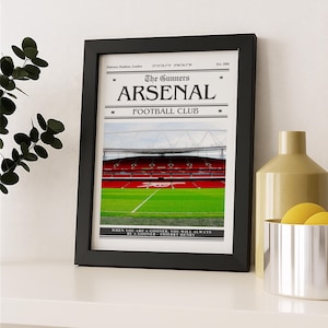 Arsenal Emirates Stadium Print | Birthday gift | Arsenal gifts | Arsenal Print | Arsenal Christmas Xmas gift