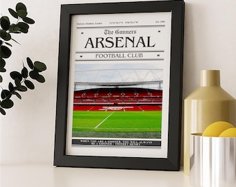 Arsenal Emirates Stadium Print | Birthday gift | Arsenal gifts | Arsenal Print | Arsenal Christmas Xmas gift