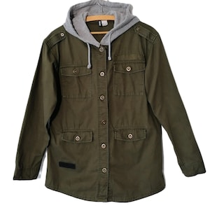 Army Green Cargo Jacket (M)