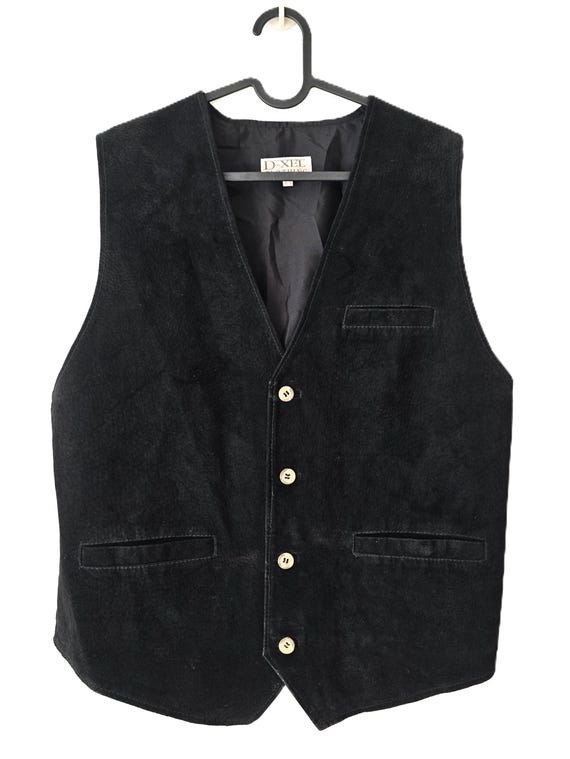 トップス 90s archive GIRBAUD black velours vest 90s archive GIRBAUD black velours vest