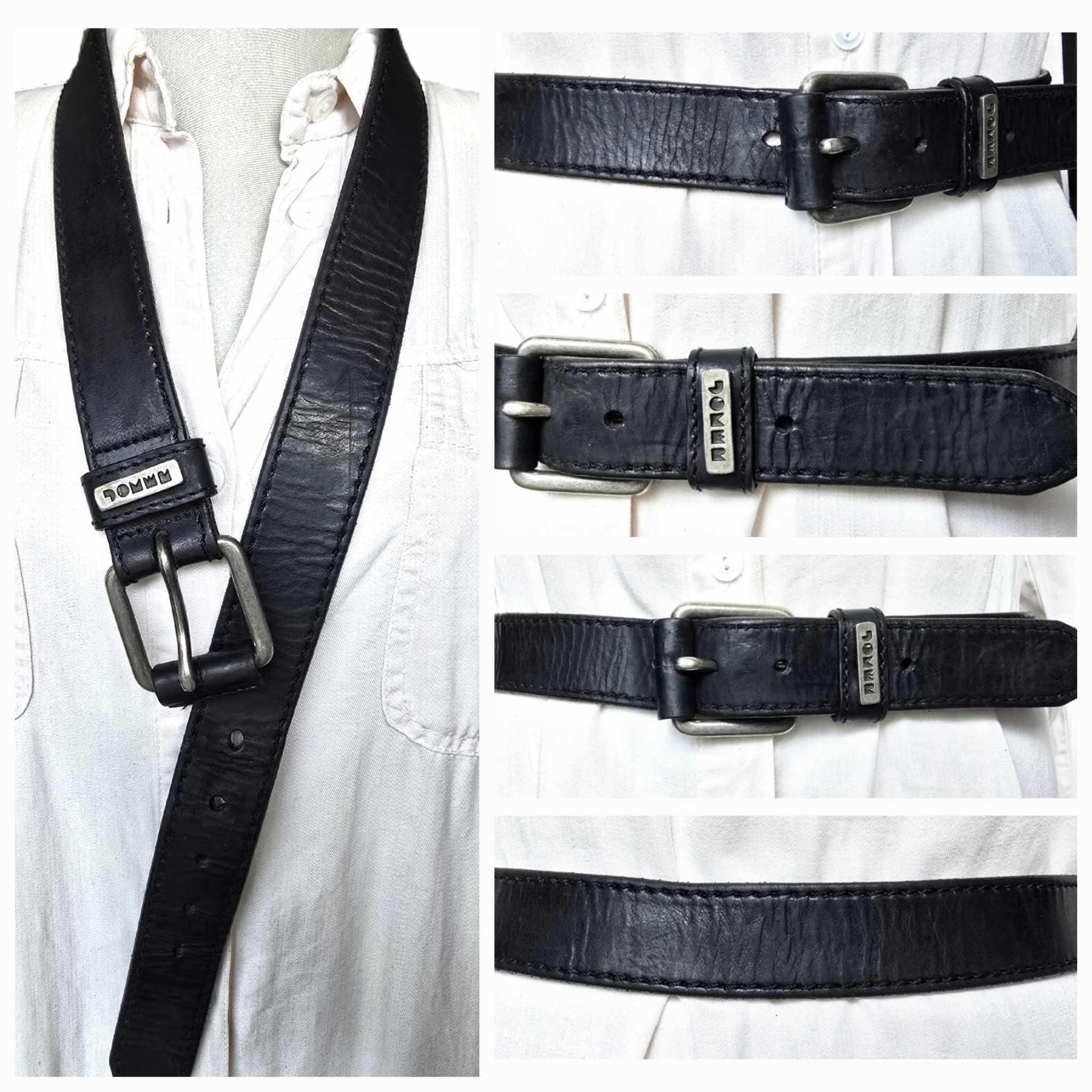 Vintage punk rock grunge belt with guns and airplane studs Vintage Black Rock Punk Gotic Grunge Belt With Eyelets Studs  main image 3