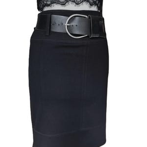 Pensil Skirt GERRY WEBBER , Vintage Black Midi Skirt ,Elegant Chic Skirt size L DDP included