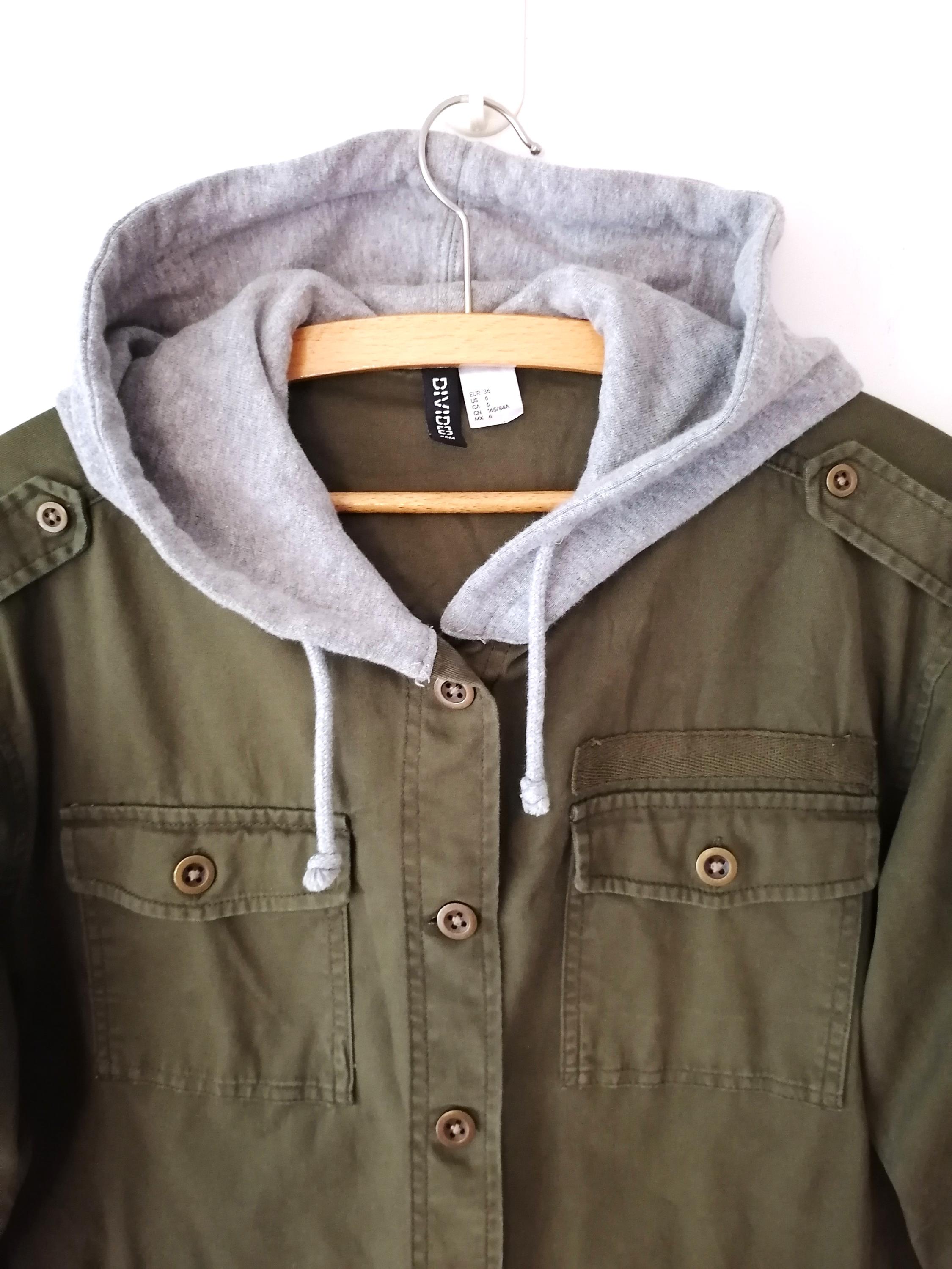 Vintage Army Green Cargo Jacket, Lightweight Cotton Blazer