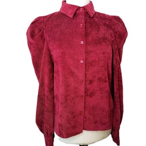 Petit Haut Chemise Boutonnée Rouge J.Jill - Taille S, Occasion Très Bon état