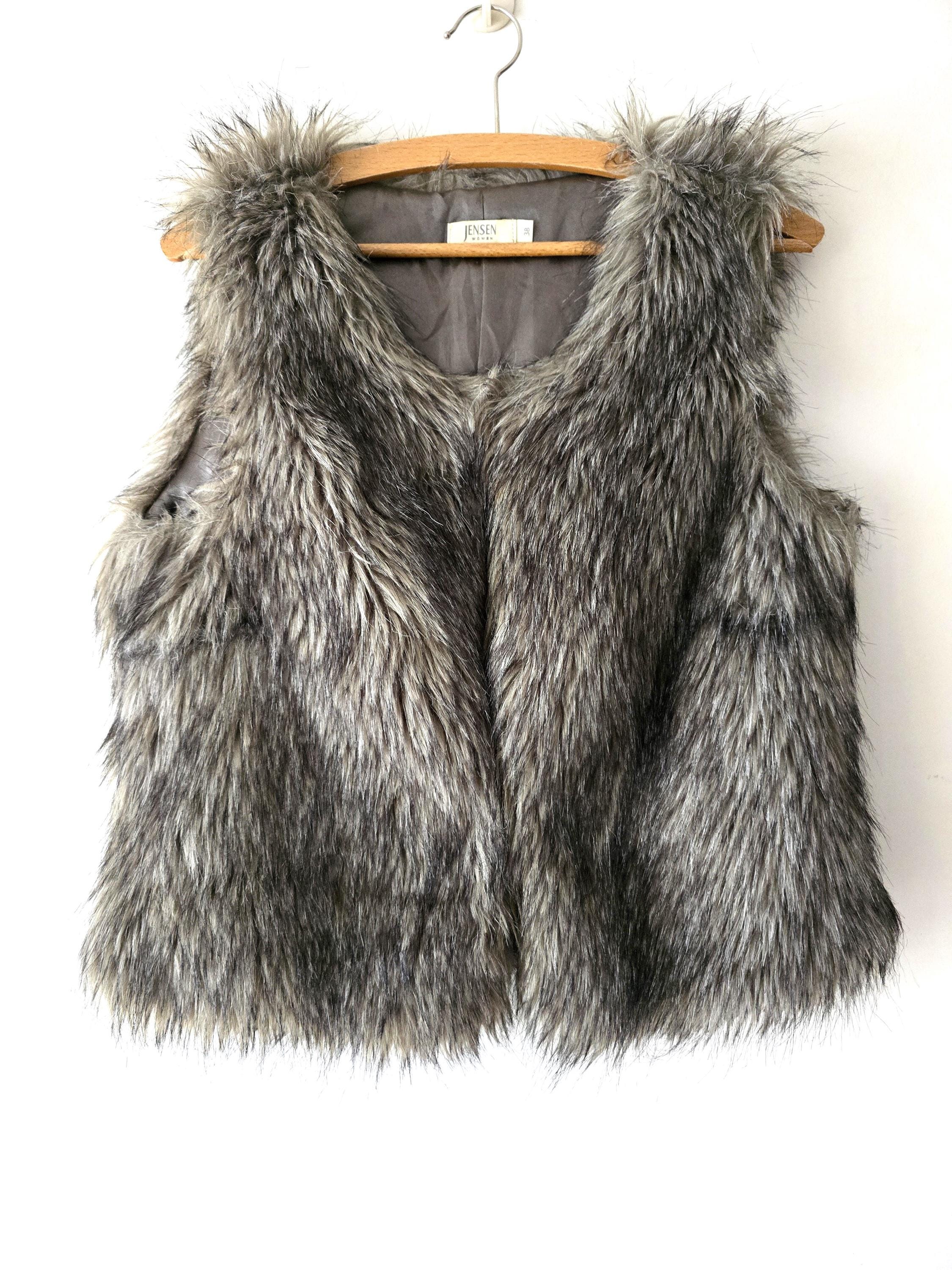 Y2k Faux Fur Vest - Etsy Y2k Faux Fur Vest - Etsy