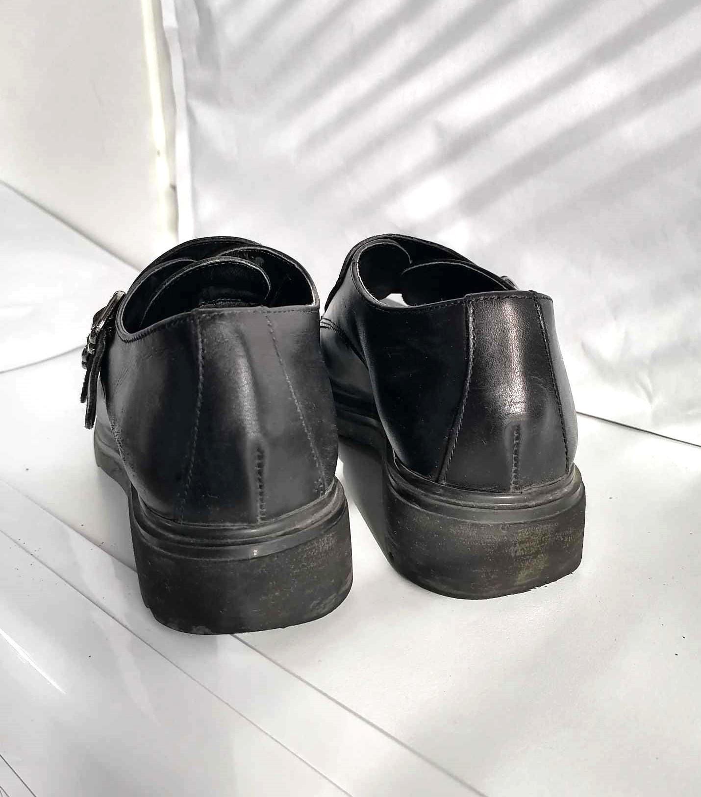 Vera Pelle Black Textured Loafers Category-loafers-4x5.jpg?v=  main image 2
