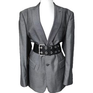 Vintage 90er Jahre grauer Herren Blazer, Oversized Blazer, Boyfriend Blazer, Sportmantel, Klassische Retro Jacke