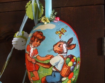 Easter Egg Shadow Box Vintage Erzegebirge