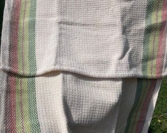 Paños de cocina tejidos a mano, 100 % algodón sin mercerizar, sarga novedosa, absorbentes, suaves, bordes acabados a máquina, marrón óxido, verde musgo, bosque, 18 x 24 pulgadas