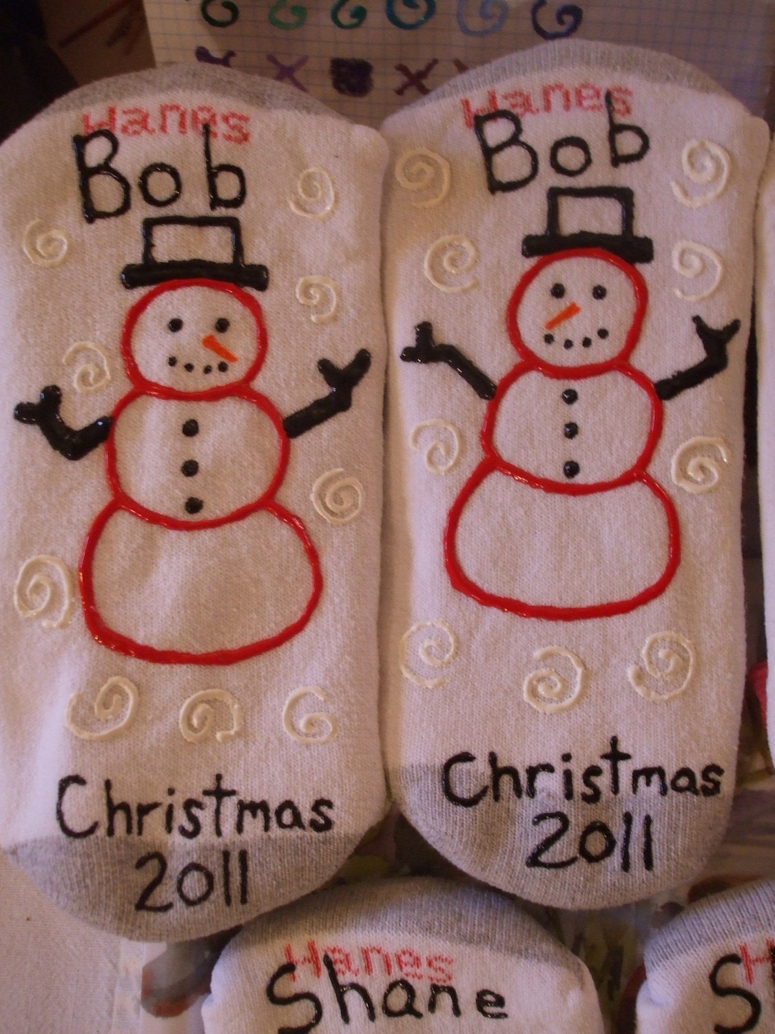Personalized Socks Christmas Adult Men's Size Etsy