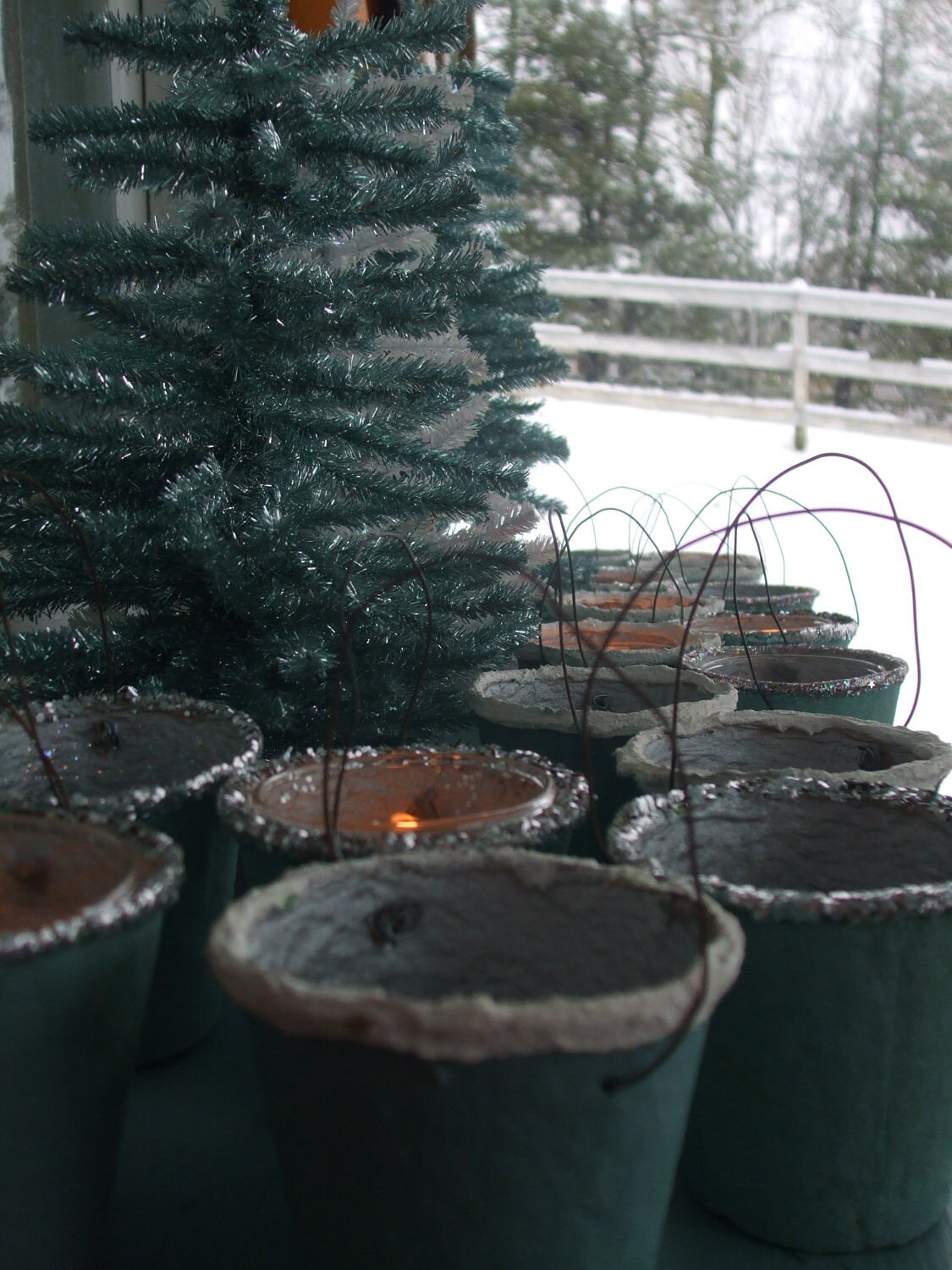 Candy Containers Sparkle Buckets Votive Holders Set of 4 Etsy