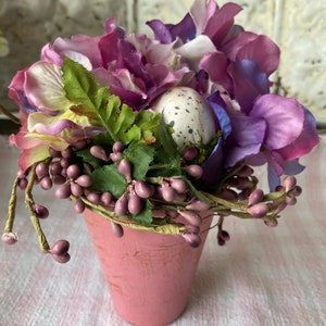Floral Arrangement Flowers Egg Hydrangea Plum Berries Small Arrangement