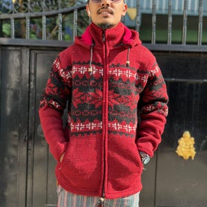 Double Knitted Himalayan yak Wool Hoodies