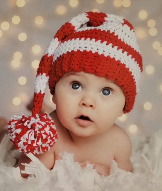 White Stocking Cap Hat/girls 