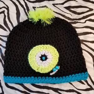 Monter hat #2/Boy hats/Toddler hats/Children hats/Black hats/Photo prop hat/Fun hats/Baby hats/animal hats