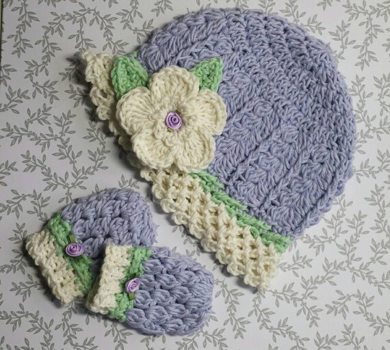 hat and mittens set